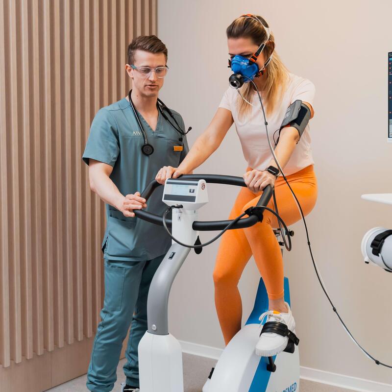 Modernste Leistungsdiagnostik: Spiroergometrie bei AIVA in Berlin