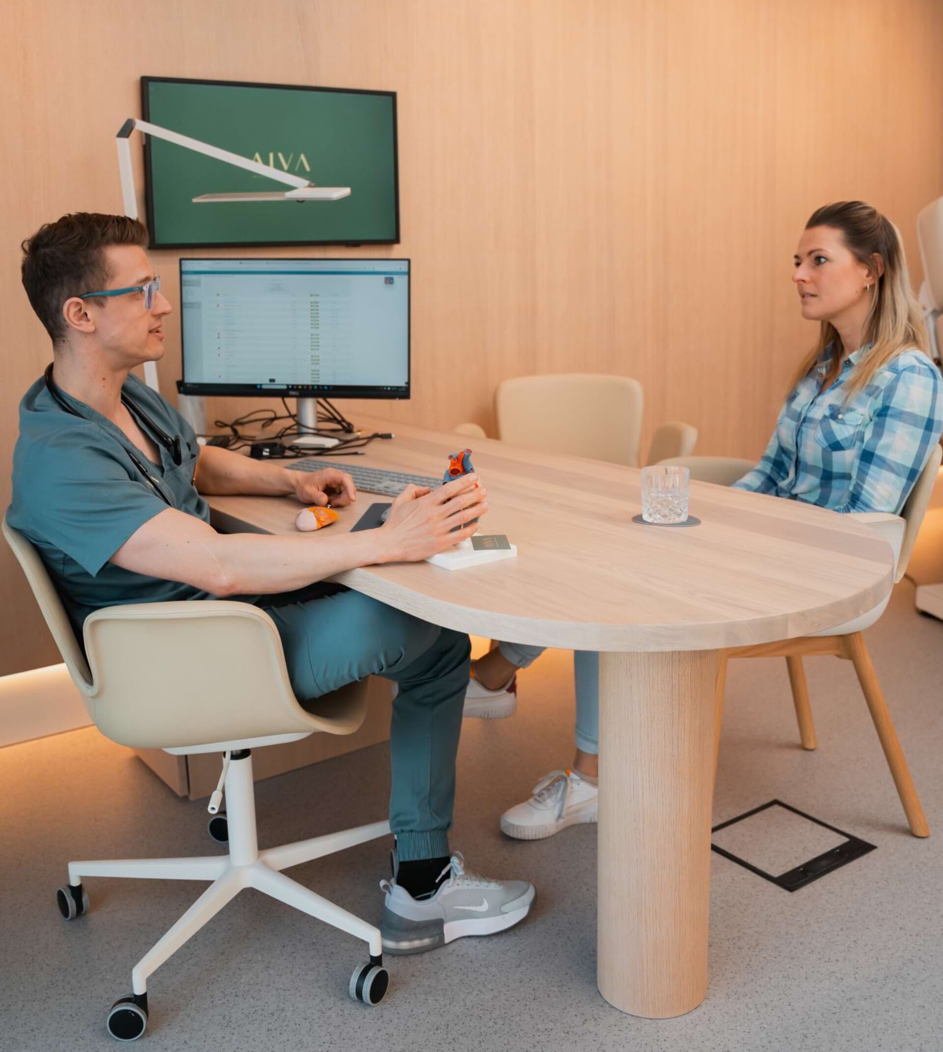 Expert advice on the results of a vitality analysis at AIVA in Berlin.